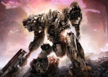 Заброшенный мех на ключевом арте Armored Core 6: Fires of Rubicon