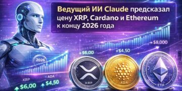 Ведущий ИИ Claude предсказал цену XRP, Cardano и Ethereum к концу 2026 года