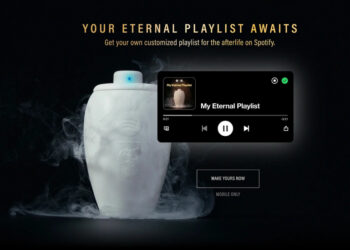 После смерти не наслушаешься: Spotify продает Bluetooth-колонку в виде погребальной урны