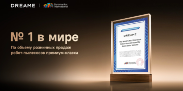 Dreame стала мировым лидером в продажах премиальных роботов-пылесосов